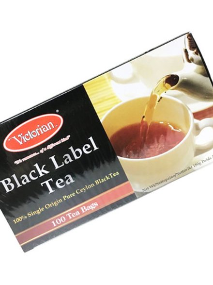 Черный чай VICTORIAN Black Label Tea 100 пак., высококачественная черная чайная смесь