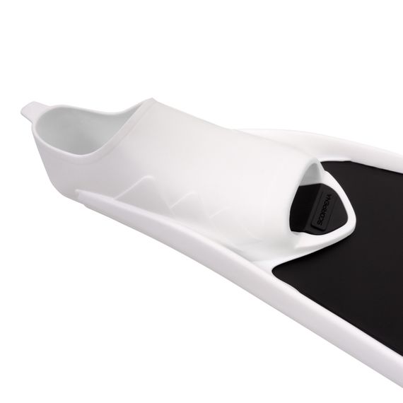 Ласты Scorpena F1 Apnea черные с белыми калошами