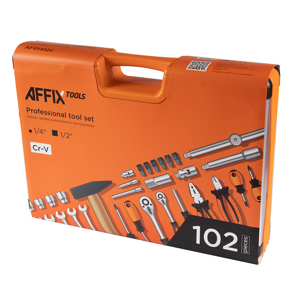 AFFIX (AF01102C) Набор инструментов универсальный, 102 предмета