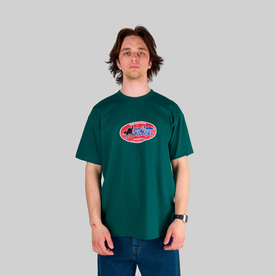 Футболка мужская Carhartt WIP Cat Sticker артикул:I032886_chervil - купить в магазине Дайс