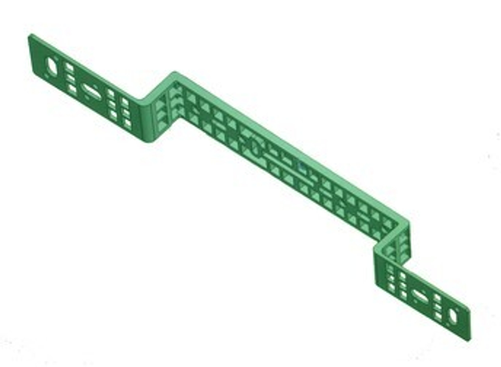 Планка установочная двойная (ПЛАСТИК цв.зеленый) АВА (25шт)