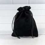 Мешочек 12х15см Бархат класс Б (Черный)