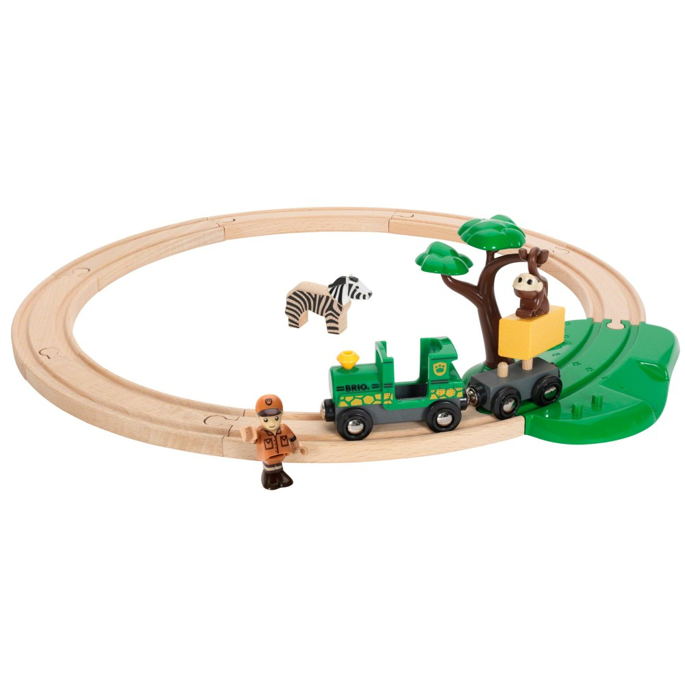 Brio - World Деревянный железнодорожный набор Safari 33720