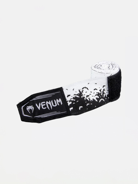 Бинты боксерские Venum Bats Black/White 4m