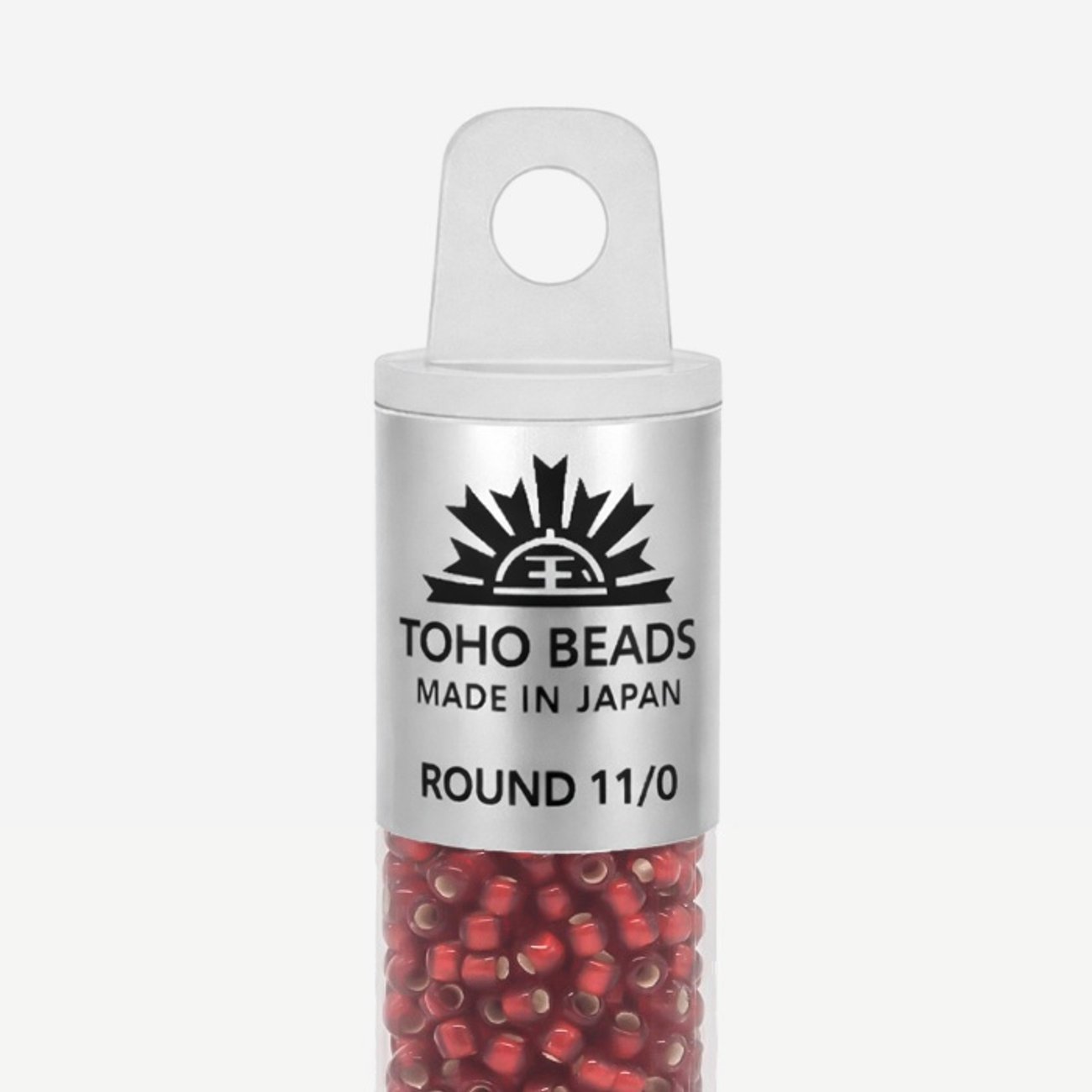 Японский бисер TOHO Round 11/0 (№25CF), с внутренним серебрением, прозрачный матовый