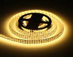 Светодиодная лента двухрядная GS1601 2835 240Led/ 19.2W m/ 12V IP20 3000K/ 5000*14*1.2mm/ кратность резки 25mm (2 конт.)