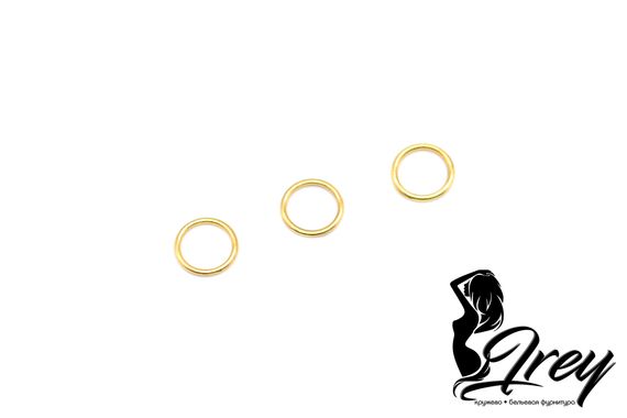 Кольцо 10 мм, металл, золото, Китай