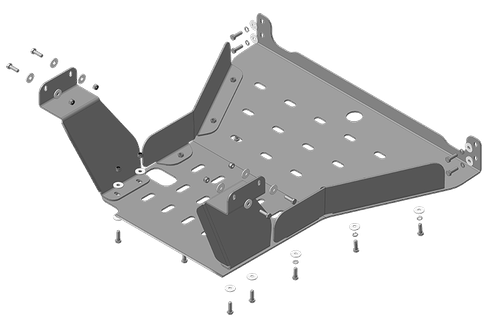 Защита стальная 4 мм Р; Д FAW J7 MOTODOR.23906