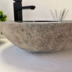 Раковина из речного камня RS-63375 (52*44*15) 0123
