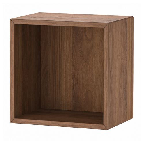 Полка IKEA EKET (ЭКЕТ), Эффект орехового дерева, с креплением, 35x25x35 см