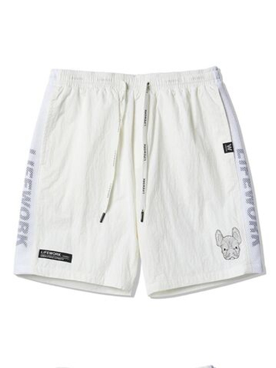 Шорты нейлоновые с сетчатыми полосками