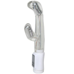 Белый вибратор Хай-Тек LUCID DREAM (Цвет: прозрачный)