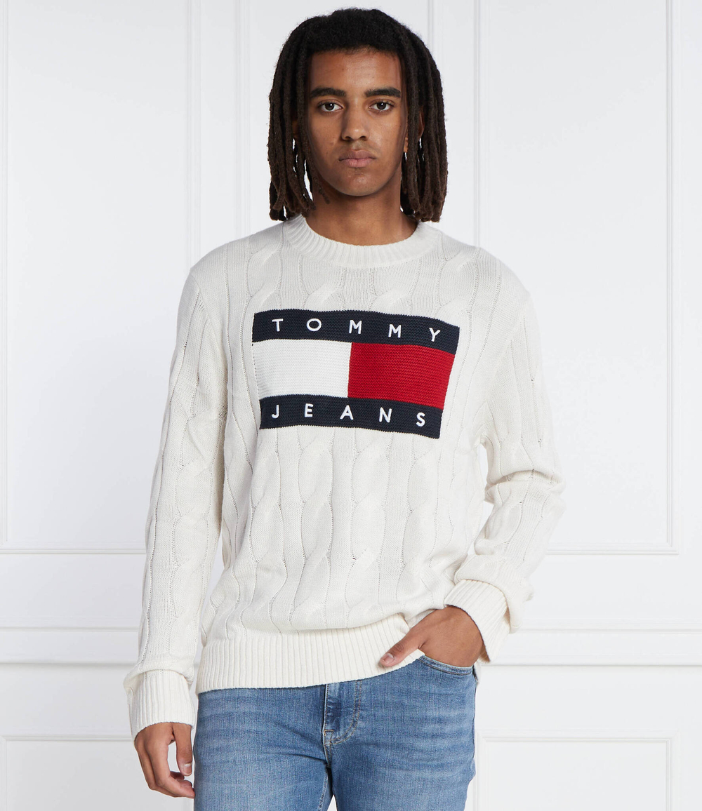 Свитер Tommy Jeans - белый(DM0DM17762)
