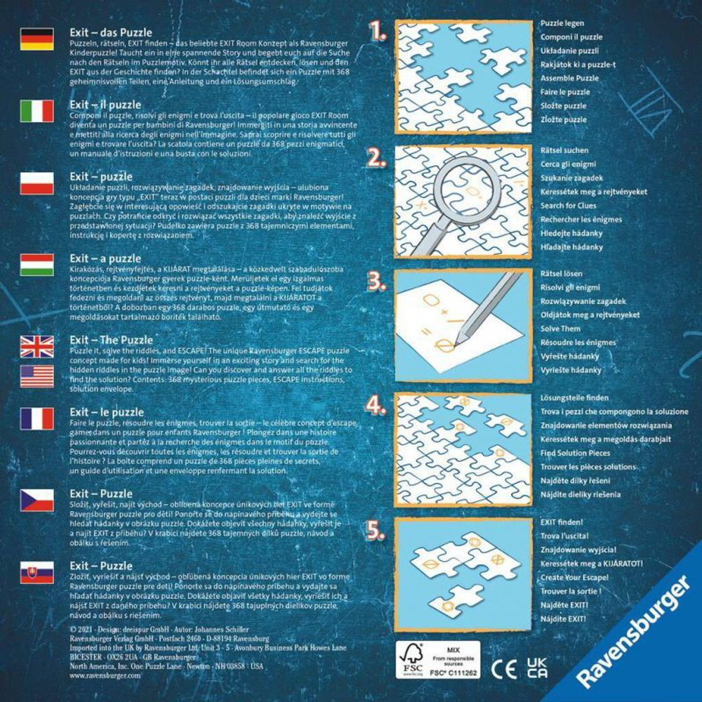 Ravensburger - Пазл Побег от Пиратов 368 шт. 129546