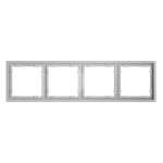 Рамка пластиковая VOLTUM S70 на 4 поста, (серый)