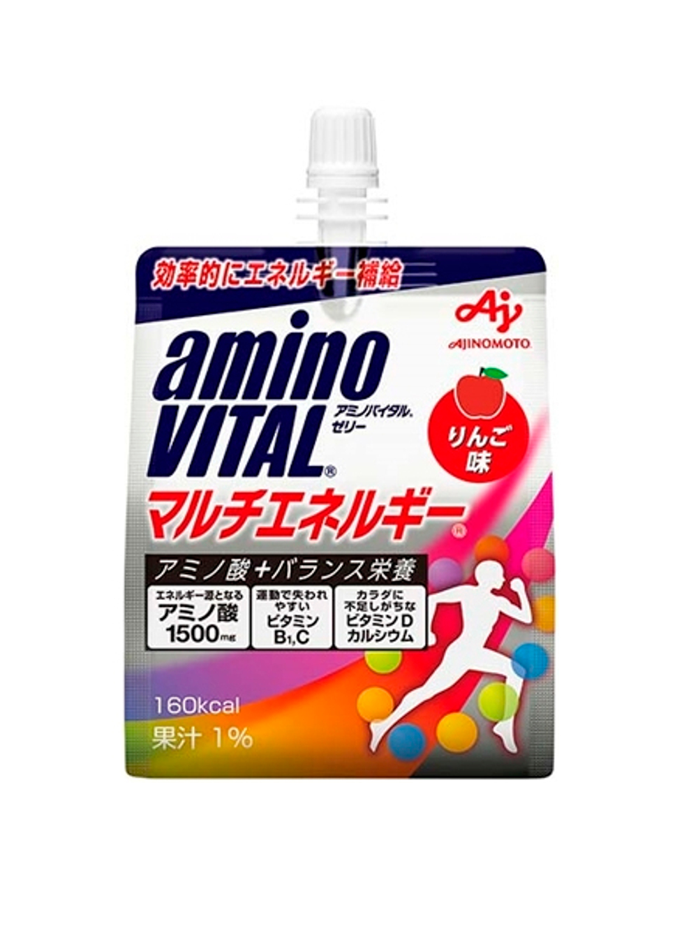 AminoVITAL Jelly Drink Multi-Energy со вкусом яблока, AJINOMOTO (6шт)