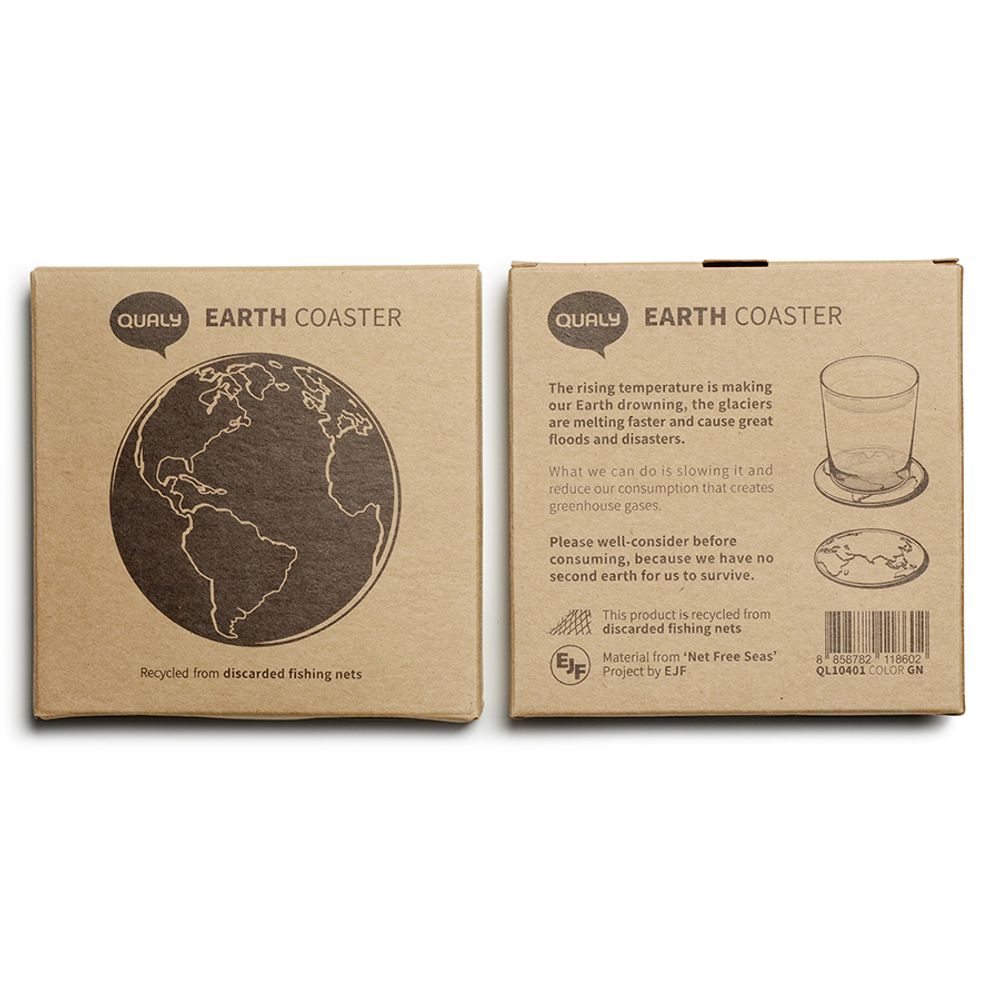 Набор подставок 2шт Qualy World Coaster серые