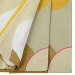 Скатерть из хлопка горчичного цвета с авторским принтом из коллекции freak fruit, 170х250 см