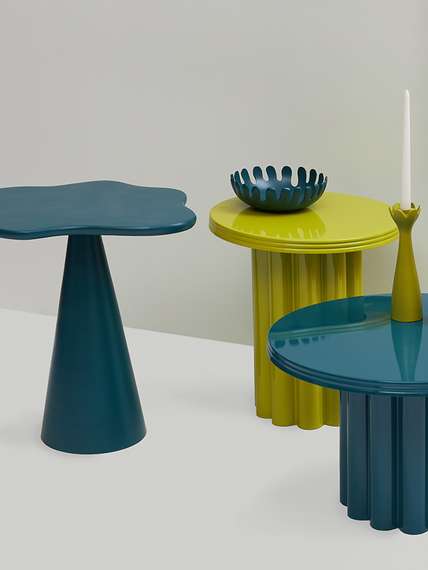 Столик приставной Vivlend, D43 см, лайм