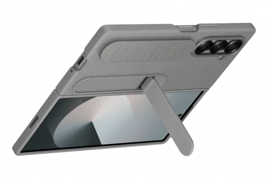 Чехол Samsung Silicone Case Fold6 серый