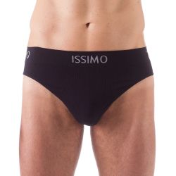 Мужские трусы слипы черные бесшовные ISSIMO SLIP 210