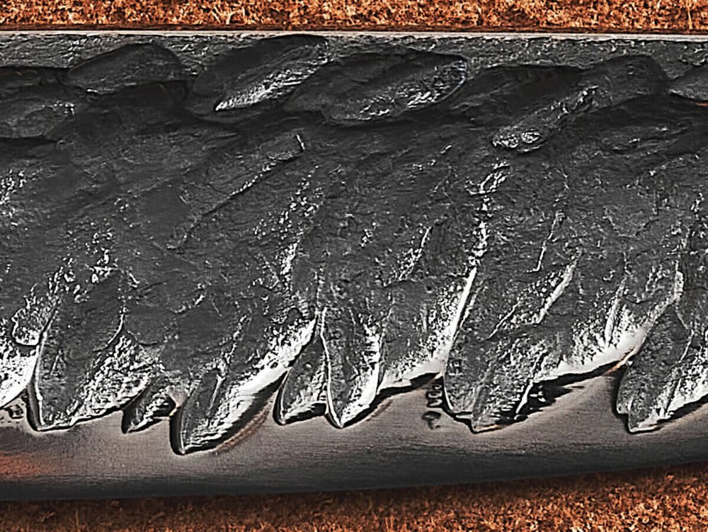 Якутский нож "Амга", сталь Х12МФ, рукоять карельская береза