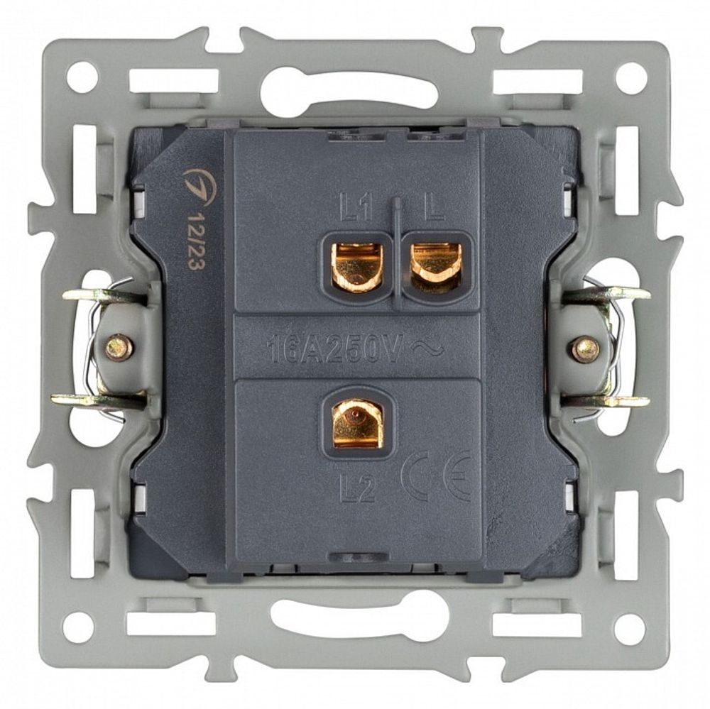 Выключатель проходной одноклавишный без рамки Arlight SWT 043714
