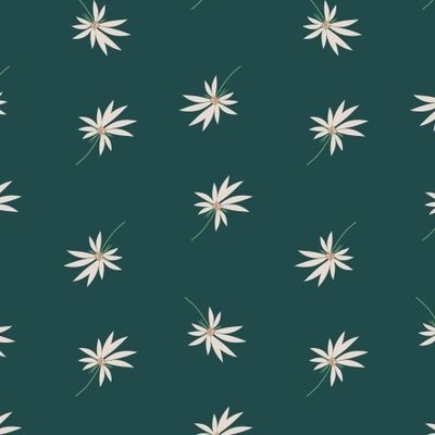 цветы на темно-зеленом фоне