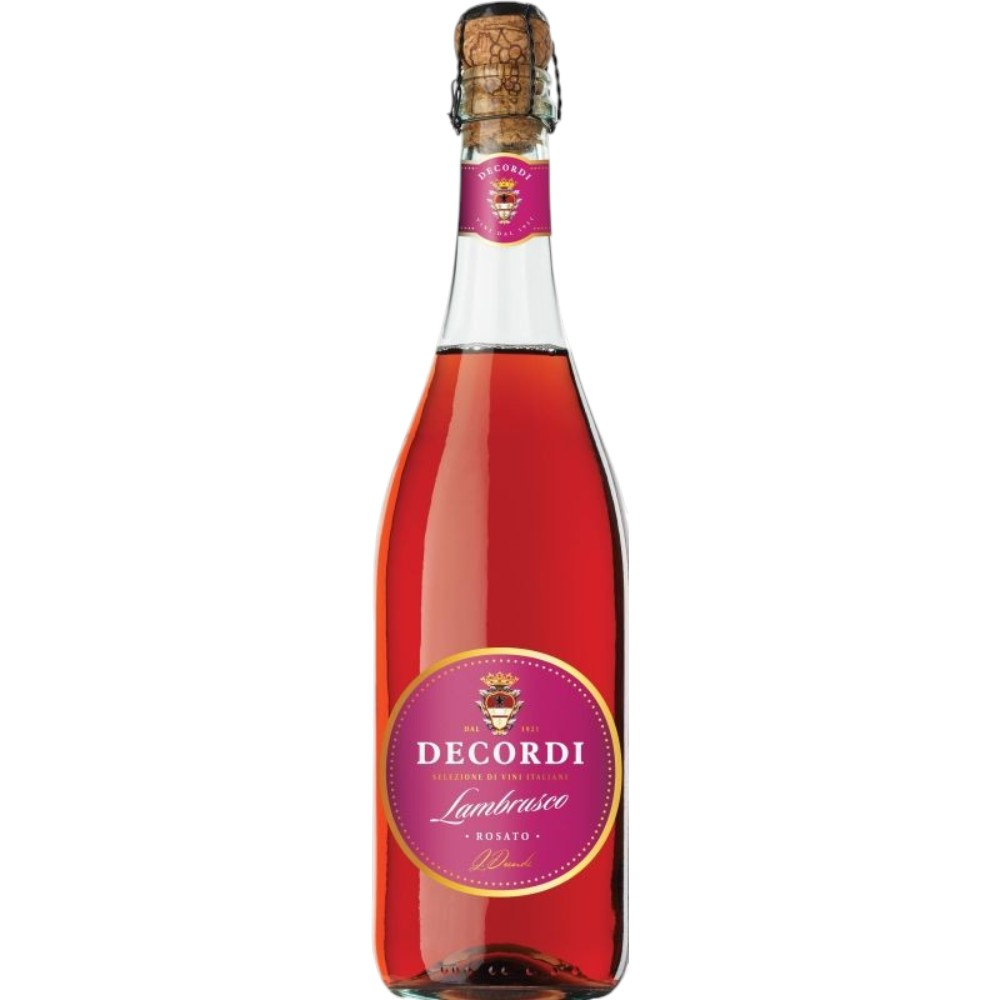 Игристое вино Decordi Lambrusco Rosato Amabile 0,75 л.