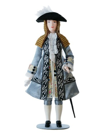 Кукла коллекционная в мужском придворном Французском костюме 18 века