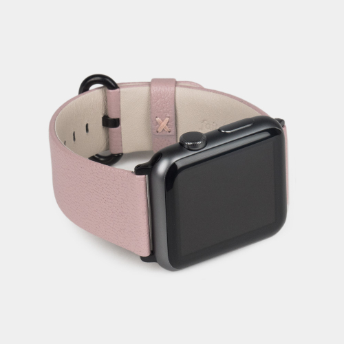 Ремешок для Apple Watch 40/41/42 mm из кожи козы, пудрового цвета