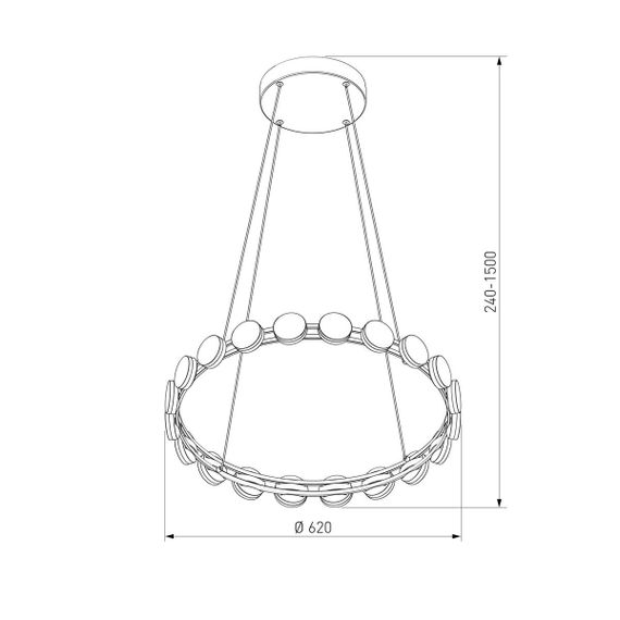 Подвесной светодиодный светильник Eurosvet Tapioca 90332/20
