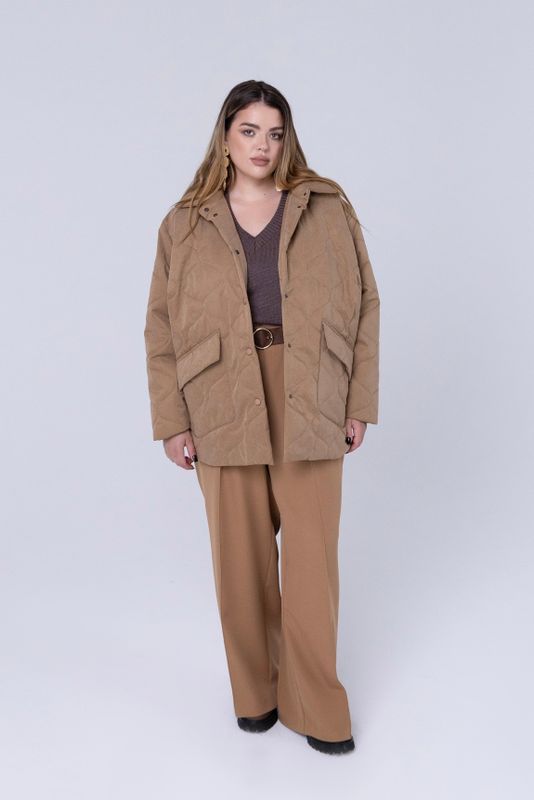 Куртка стеганая, кэмел