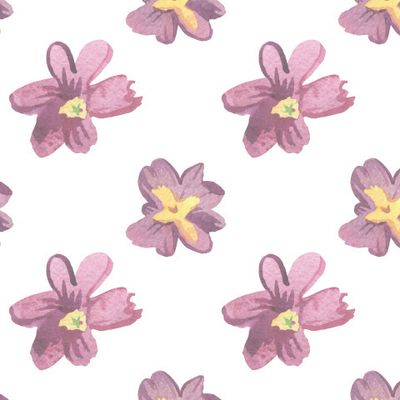 Бесшовный принт с примулами