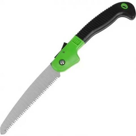 Пила садовая Урожайная сотка складная 180мм пластиковая прорезиненная ручка