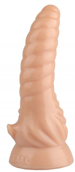 Телесный фигурный анальный фаллоимитатор - 20,5 см. (Цвет: телесный)