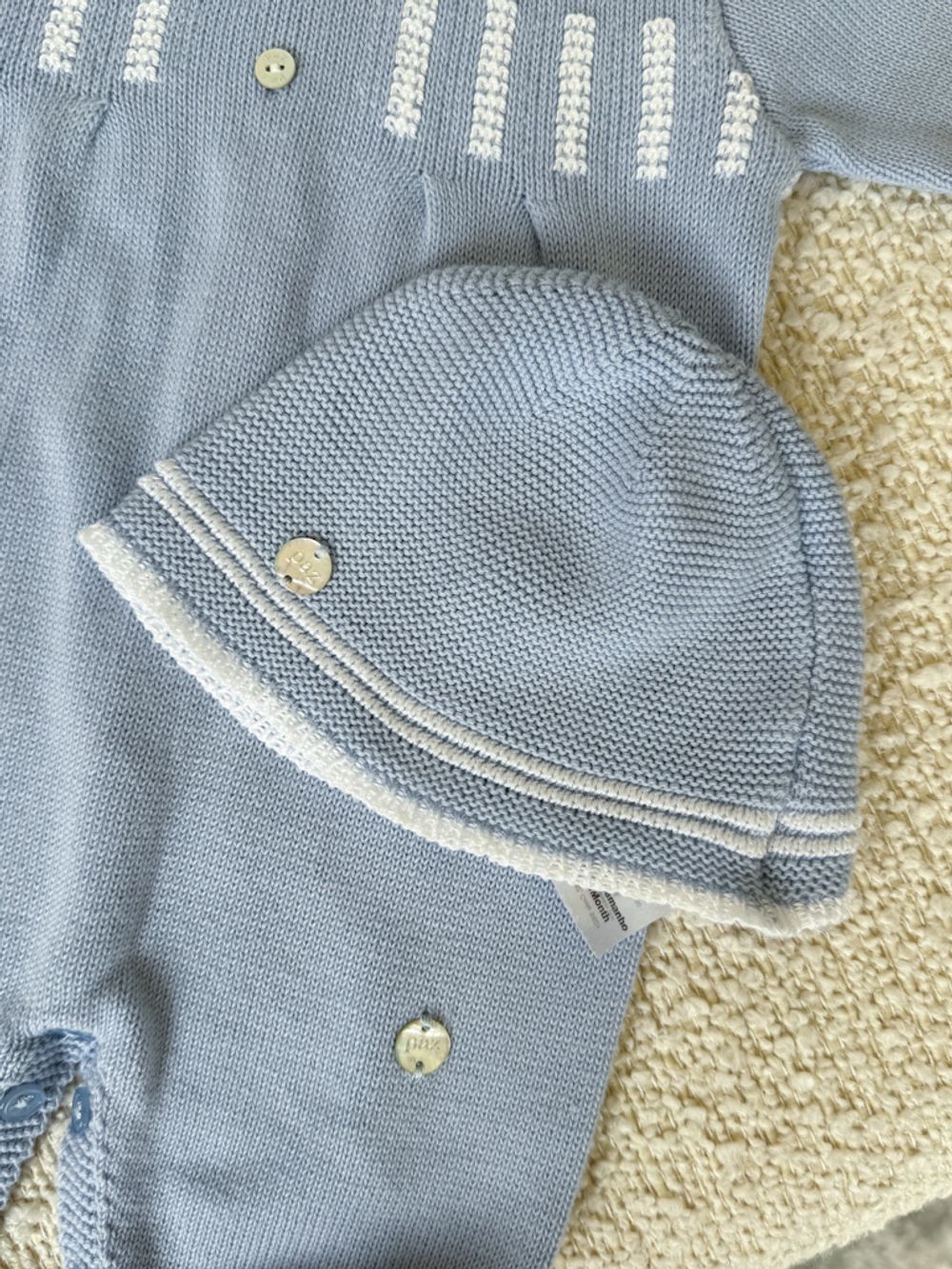 Новый трикотажный комбинезон слип с шапочкой Paz Rodriguez, 56