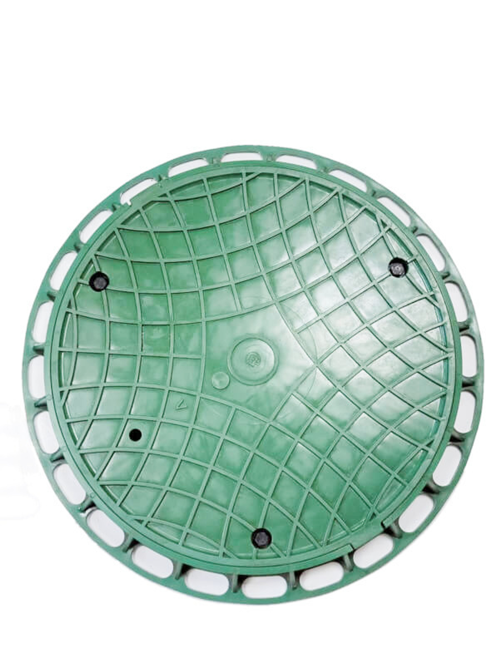 Люк канализационный Gidrolica Garden — пластиковый тип Л, зеленый