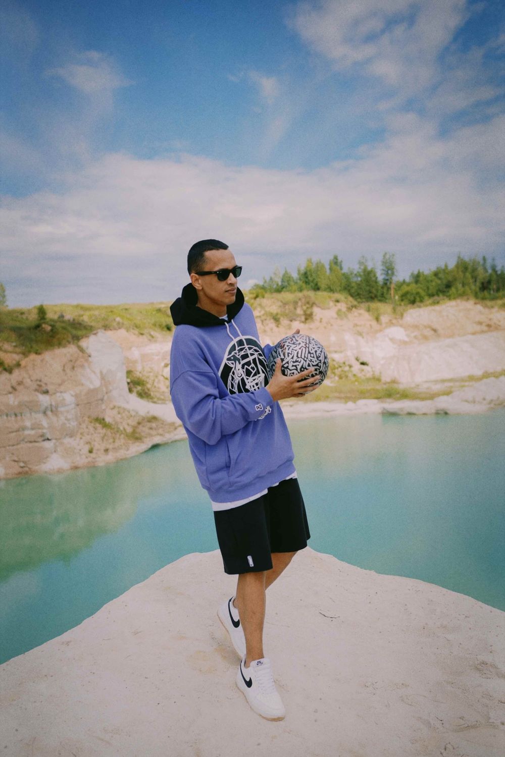 Худи TNDMTND BALLER Фиолетовый