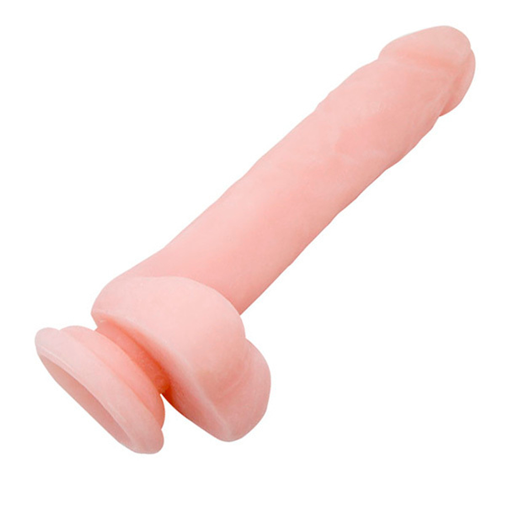 Телесный фаллоимитатор 21,5см с присоской Baile Super Dildo BW-008092N