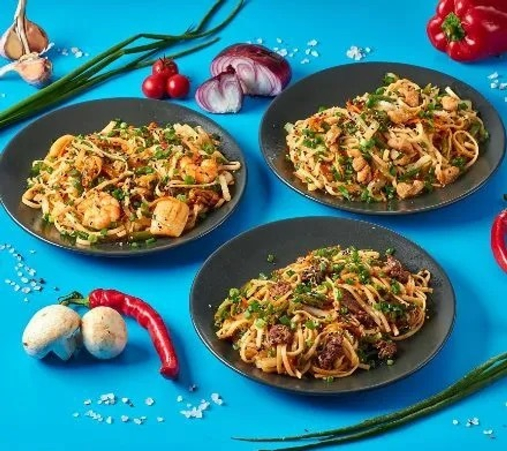 Wok с морепродуктами