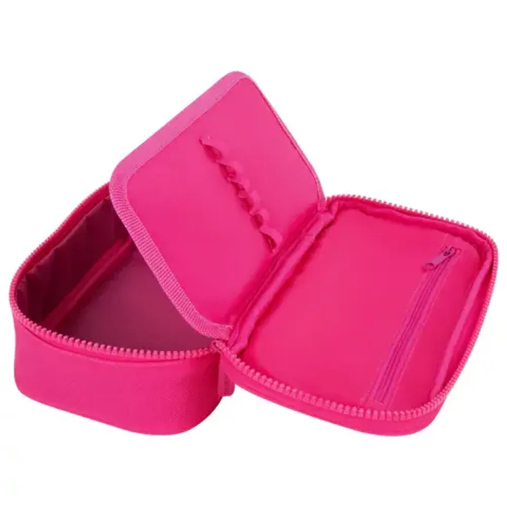 Пенал мягкий 1 отделение 210*100*35 Brauberg, розовый, ткань