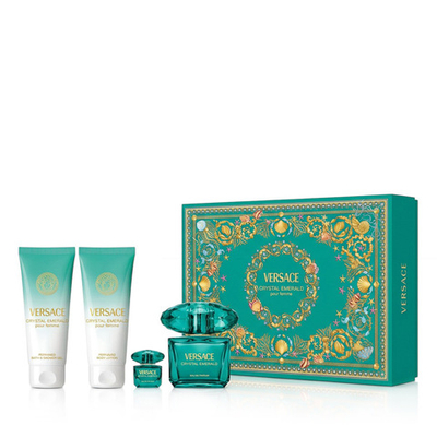 Versace Crystal Emerald EDP 90 ml + EDP MINI 5 ml + SG 100 ml + BL 100 ml (woman) 1 pcs