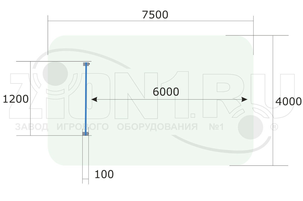 Мишень для бросания мяча  СЭ274 для спортивной площадки