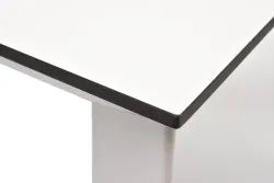 "Венето" обеденный стол из HPL 90х90см, цвет молочный, каркас белый