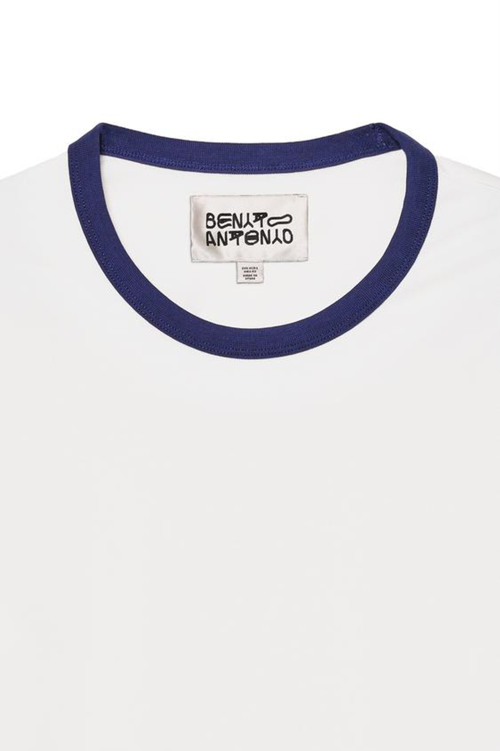 ZARA X BENITO ANTONIO ФУТБОЛКА УКОРОЧЕННОГО КРОЯ С КОРОТКИМИ РУКАВАМИ, ЖЕЛТОВАТО-БЕЛЫЙ