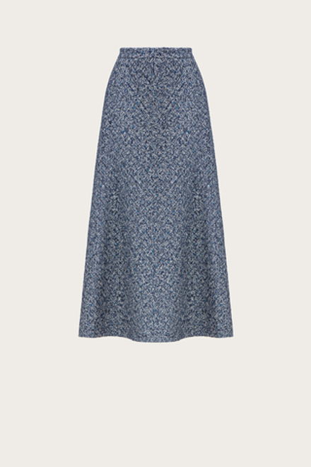 ЮБКА ИЗ СИНЕГО ШЕРСТЯНОГО ТВИДА