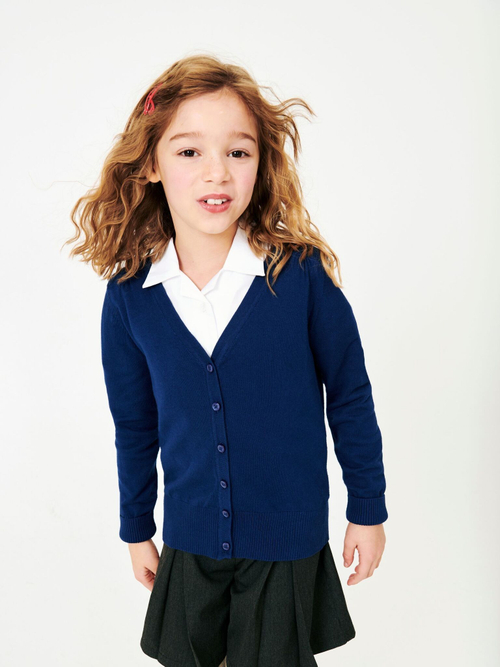 Кардиган школьный для девочки Next 113-015, Синий