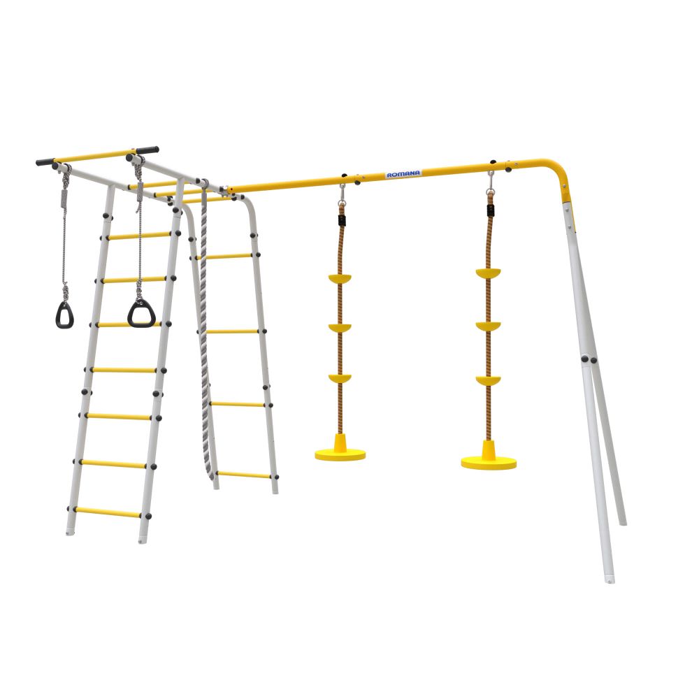 ROMANA Полянка Плюс 2 (желтый/серый) (с качелями Диск)