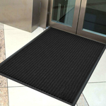 Коврик 80*120см влаговпитывающий ребристый, темно-серый